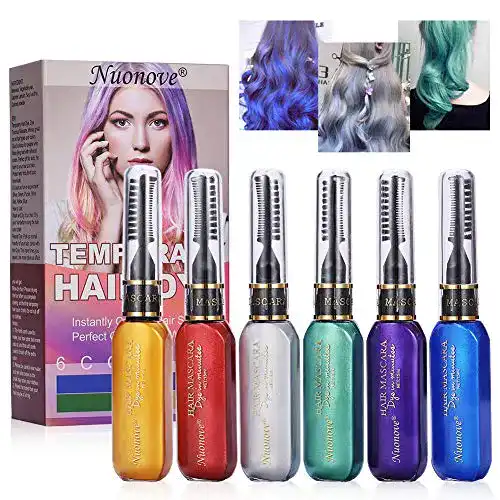 Haar-Mascara Nuonove Haarkreide Temporäres Haarfarbe Haarfarbe Kamm