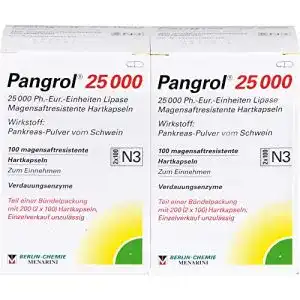 Kreon Pangrol 25.000 Hartkps.m.magensaftr.überz.Pell. 200 St