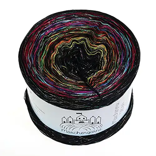 Vegane-Wolle LiLu´s Märchengarne Farbexplosion 400g, 4 fädig
