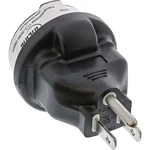 Reiseadapter InLine 16705, USA Stecker auf Schutzkontakt Buchse