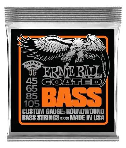 Ernie-Ball-Bass-Saiten Ernie Ball P03833 Hybrid Slinky Coated