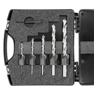 Holzbohrer mit Senker ENT European Norm Tools ENT 26515 5-tlg. HSS-G