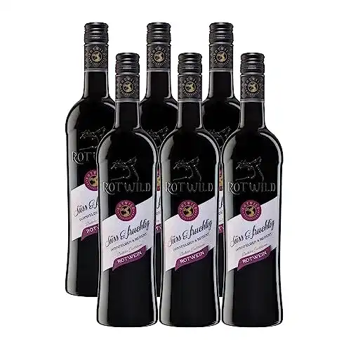 Rotwein (lieblich) Rotwild  Dornfelder & Regent, süß und fruchtig