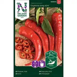 Chili-Samen Nelson Garden 1933 Chili Samen Cayenne Long Slim