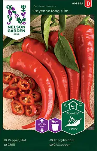 Die beste Chili-Samen Nelson Garden 1933 Chili Samen Cayenne Long Slim 2026 Test Bestseller Chili-Samen Nelson Garden 1933 Chili Samen Cayenne Long Slim