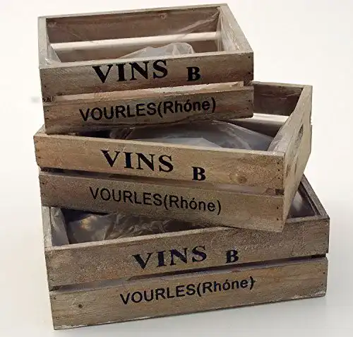 Weinkiste Sesua Deko Holz 3er Set