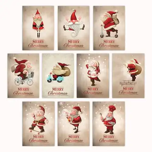 Postkarten-Set Edition Colibri 10 Lustige Weihnachtskarten, Set