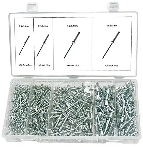 Blindnieten ALKAN -Sortiment/Aluminium Popnieten Satz 400-tlg.