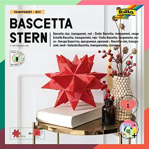 Bascetta-Stern folia 820/2020 – Bastelset Bascetta Stern, Transparent