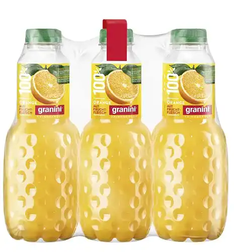 Orangensaft Granini Trinkgenuss Orange mit Fruchtfleisch (6 x 1 l)