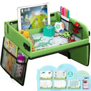 Auto-Kindertisch lenbest Kinder Reisetisch mit 6 Farbstiften