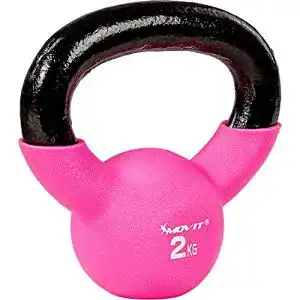 Kettlebell Movit ® PRO, Kugelhantel aus Gusseisen mit Neopren