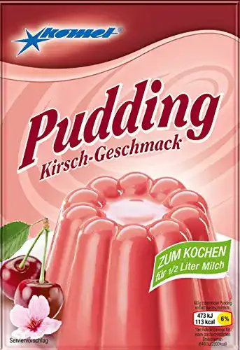 Puddingpulver Unbekannt 5x Pudding Kirsch-Geschmack
