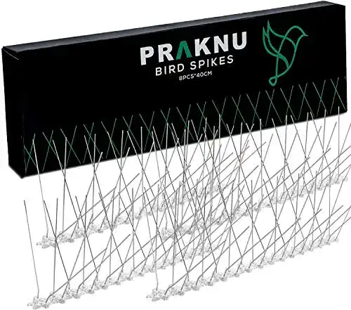 Taubenabwehr Praknu Spikes aus Edelstahl 320cm | 4 Reihig