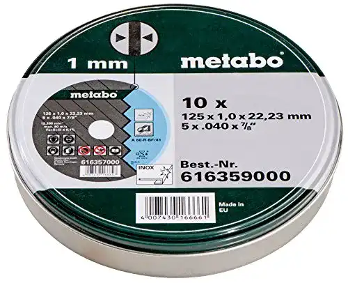 Trennscheibe 125 Metall Metabo Promotion, 10 Stück in Blechdose