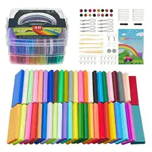 Knete Vindany Polymer Clay – 46 Blocks Colored Kinder