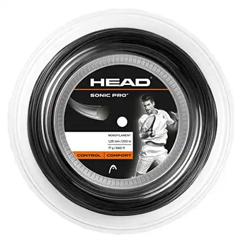 Die beste Tennissaiten HEAD Sonic Pro 1,25 mm schwarz Polyester 2026 Test Bestseller Tennissaiten HEAD Sonic Pro 1,25 mm schwarz Polyester