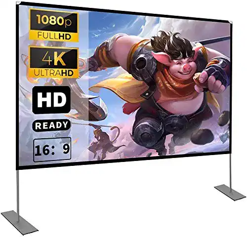 3D-Leinwand HOIN Projektion Leinwand mit Stand 100 Zoll HD