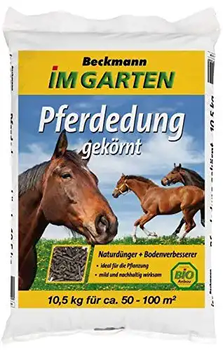 Pferdedung Beckmann Biodünger Pferdemist gekörnt 10,5 kg