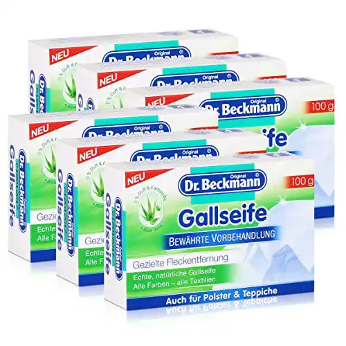 Gallseife Dr. Beckmann 100g Stück Gezielte Fleckentfernung, 6er