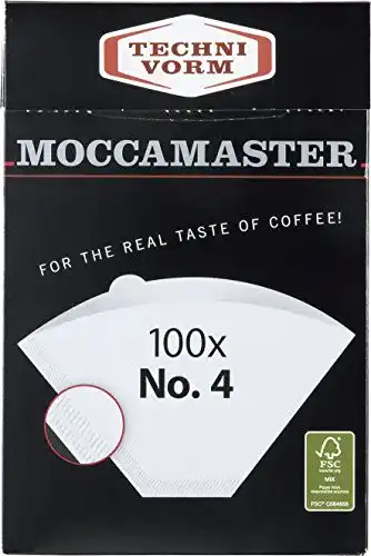 Einweg-Kaffeefilter Moccamaster 85022 4 White Paper Filters