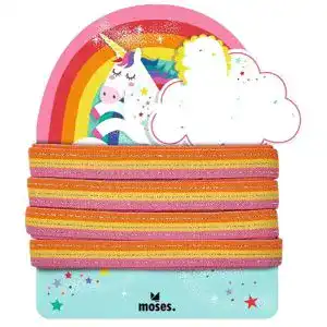 Gummitwist moses Rainbow, Hüpfgummi mit Glitzergarn
