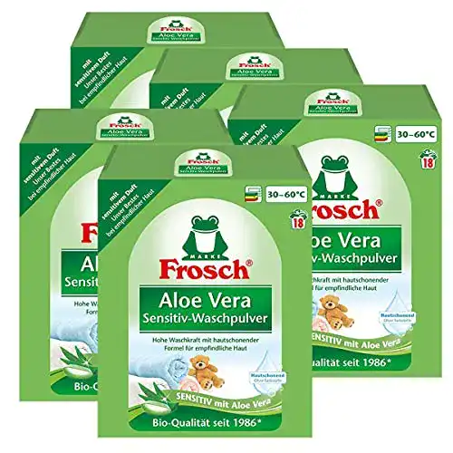 Frosch-Waschmittel Frosch Aloe Vera Waschpulver Color, 5er Pack