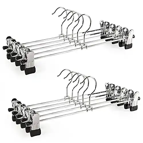 Hosenbügel ARLYSING 33cm Chrom Metall 10 Stück
