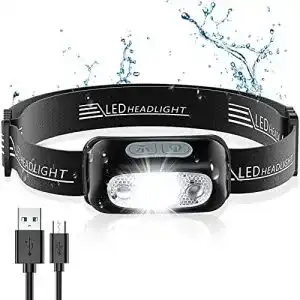 Akku-Stirnlampe Cocoda Stirnlampe mit Gestensensor, ultrahell