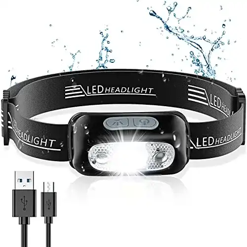 Akku-Stirnlampe Cocoda Stirnlampe mit Gestensensor, ultrahell