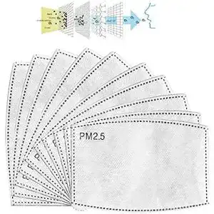 PM-2.5-Filter Pptabold 50 STK Pm2,5 Filter Aktivkohlefilter 5-lagig