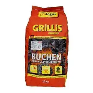 Grillkohle Profagus 10 kg – Holzkohlebriketts Grillis Sommerhit
