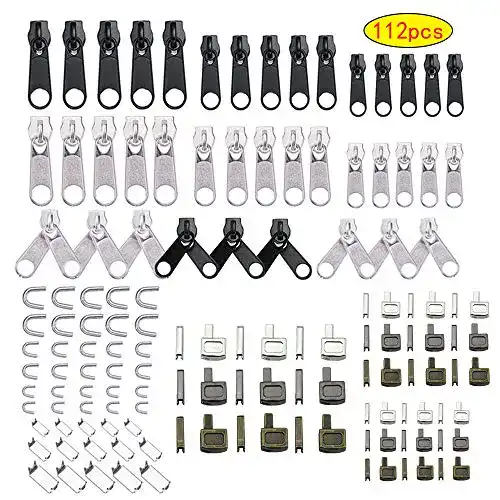 Reißverschluss-Reparaturset Anyasen Reparatur Set 112 Stück