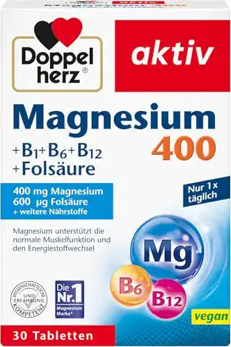 Magnesium-Tabletten Doppelherz Magnesium 400, 30 Tabletten