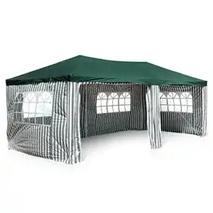 Pavillon (3×6) Nexos GM36076 PE-Pavillon Partyzelt, 4 Seitenteile