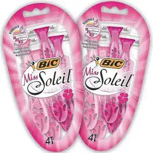 Nassrasierer Damen BIC Miss Soleil Einwegrasierer Damen, 2 x 4er