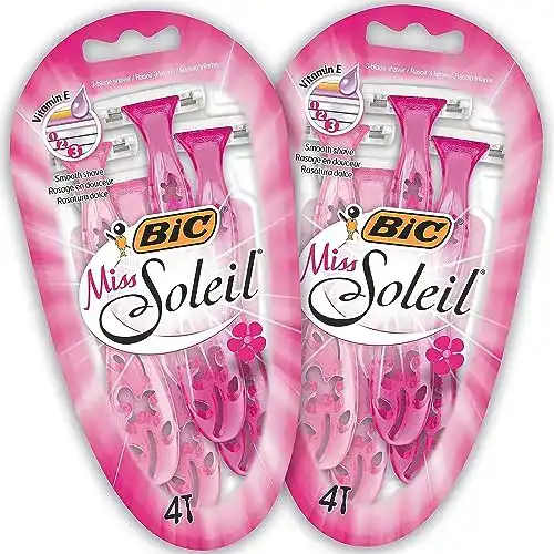 Die beste Nassrasierer Damen BIC Miss Soleil Einwegrasierer Damen, 2 x 4er 2026 Test Bestseller Nassrasierer Damen BIC Miss Soleil Einwegrasierer Damen, 2 x 4er