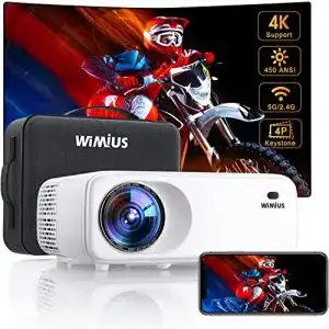 Heimkino-Beamer WiMiUS Beamer Full HD 5G WiFi Bluetooth