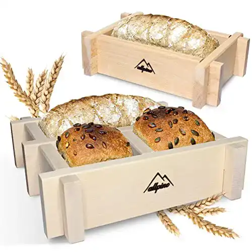 Holzbackrahmen Allpine Metallfreie Brotbackformen 2in1 SET