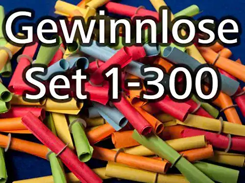Gewinnlose maru Röllchenlose bunt gemischt 1-1300