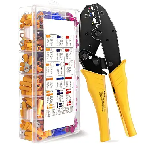 Crimpzangen-Set HBselect, mit 700 Stk. elektrische Steckverbinder