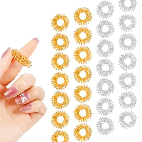 Akupressur-Ring tonyg-p 40 Stück Massageringe für Finger