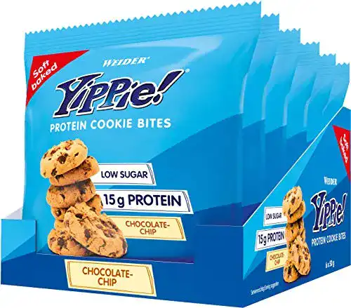 Protein-Cookies Weider Yippie! Cookie Bites, Chocolate Chip, 6x50g