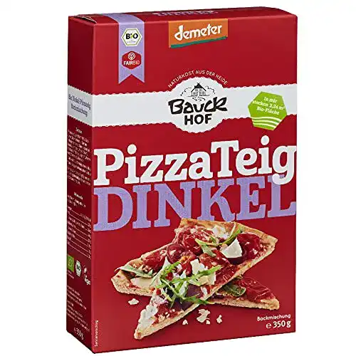 Pizzateig-Backmischung Bauckhof Pizzateig Dinkel, (6 x 350 g)