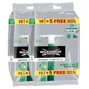 Einwegrasierer Wilkinson Sword Extra 2 Sensitive Herren , 10 + 5 St