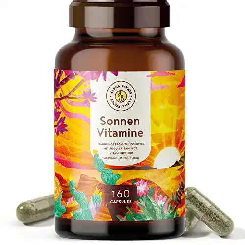 Algenöl Alpha Foods SONNENVITAMINE, 160 V-Caps