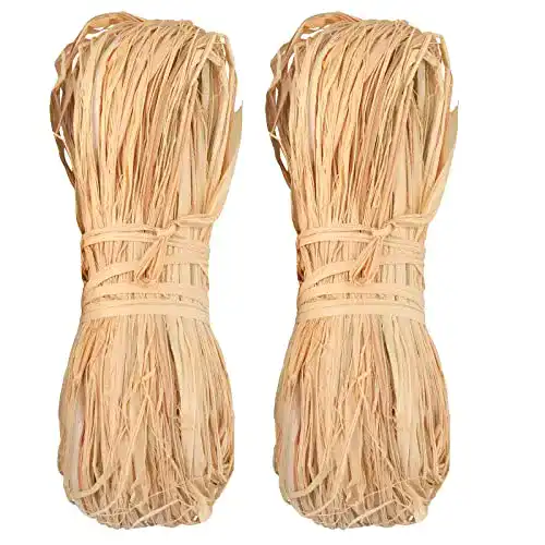 Bast KINGLAKE 100g Raffia Natur Natur Binde, 2er x 50 g