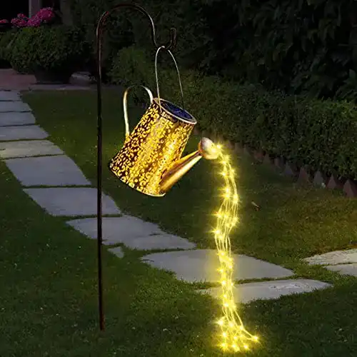 Gießkanne mit Lichterkette lifemet Solar Gießkanne Lichter LED