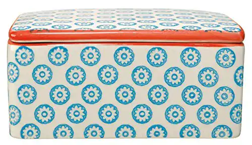Butterdose Bloomingville Emma, blau, Keramik