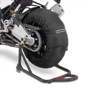 Reifenwärmer ConStands Motorrad schwarz Superbike 60-80 C Set